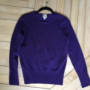 JM Collection petite purple sweater size small